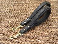 Short leather dog leash - LEASH HANDLE