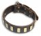 Leather Brown collar 26'' for GSD Dog /26 inch dog collar-S33p