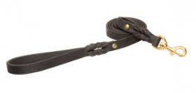 Handcrafted leather dog leash for walking and tracking 2-6 FOOT