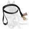 Police tracking dog leash made of nylon with ring on the handle