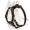 German Shepherd Leather Puppy Harness with Spiked Chest