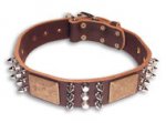 GSD handcrafted Brown collar 21''/21 inch dog collar-C86
