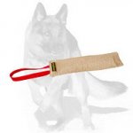 German Shepherd Dog-friendly Jute Bite Tug with Handle