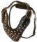 Two-Ply Latigo Dog Harness with Studs for German Shepherd