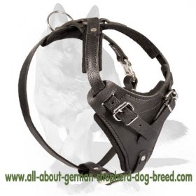 'New Venice' Agitation/Protection Leather Dog Harness for German Shepherd  'New Venice' Agitation/Protection Leather Dog Harness for German Shepherd
