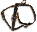 Latigo Leather Roading Harness for German Shepherd