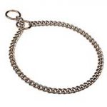 Training Chrome Plated Chain Choke Dog Collar 1/9 inch (3.00 mm) link width