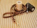 Leather Dog Lead With Extra Handle for walking