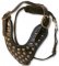Studded Dog Harness for German Shepherd -2 ply leather HARNESS