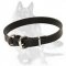 1 inch Smooth Leather Collar for German Shepherd