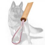 German Shepherd Rolled Jute Tug with 2 Handles for Puppy Training