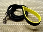 Nylon dog lead with support material on the handle