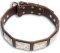 Alsatian Dog Custom Brown dog collar 22''/22 inch dog collar-c83