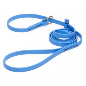 Solid Blue Biothane German Shepherd Leash and Collar Combo