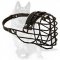 'Fuzzy Muzzy Friends' German Shepherd Muzzle - Basket Muzzle with Rubber Cover