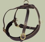Padded Pulling Harness for German Shepherd-Leather Dog Harness