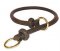 Round Leather Choke Collar/Silent Collar fr German Shepherd 12mm