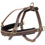 Leather Tracking Harnesses-D rings Dog Harness for G.Shepherd