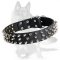 Warlike Spiked Leather Collar for German Shepherd