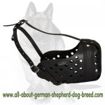 'Scouters Revolution' - Leather Dog Muzzle "Dondi"-Plus Style for German Shepherd