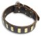 GENUINE LEATHER DOG COLLAR 1 1/2'' wide for German Shepherd