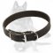 Top grade 1 1/5 inch Wide Leather Collar of Classic Design