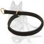 2 Ply Leather Choke Dog Collar of Exclusive Design