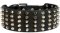 3 inch Studded Leather Dog Collar for German Shepherd