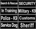 Patches for German Shepherd Nylon Collar and Harness