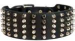 3 inch Studded Leather Dog Collar for German Shepherd