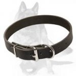 Top grade 1 1/5 inch Wide Leather Collar of Classic Design