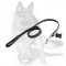 German Shepherd handcrafted leather dog leash width 1/2 inch