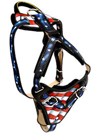 ‘My U.S.A’ American Flag Dog Harness for German Shepherd