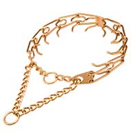 Chic German Shepherd Curogan Pinch Prong Dog Collar 1/8 inch (3.25 mm)