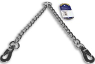 Steel Chrome Plated Chain Coupler for Walking 2 Dogs 1/6 inch (4.0 mm)