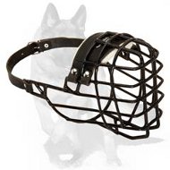 Rubber Coated Metal Muzzle for German Shepherd