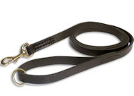 Stitched Leather Training Leash for German Shepherd