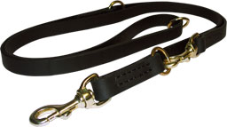 Classic Training Leather Dog Leash for German Shepherd