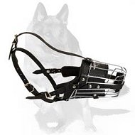 German Shepherd Wire Basket Muzzle