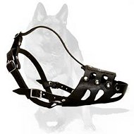 'The Good Guy Eleganza' - German Shepherd Everyday Leather Muzzle for Walking and Training