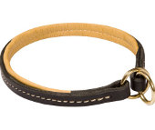 Working Leather Collar with Choking Effect for German Shepherd