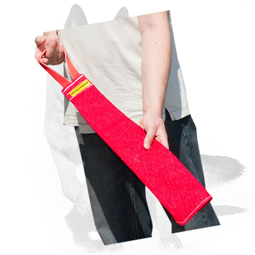  French Linen Dog Bite Tug with 1 Handle