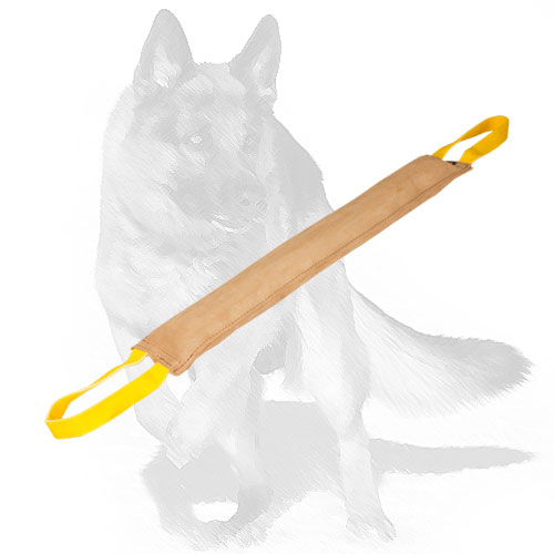 Eco-friendly leather bite dog tug