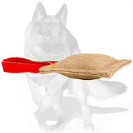 Jute Puppy Bite Tug with One Handle - 2 1/3 inch on 8 inch (6x20 cm)