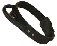 Latigo Leather Agitation Dog Collar With Handle for Ger. Shepher