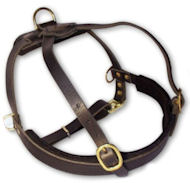 Leather Tracking Harness for German Shepherd -Pulling Harness