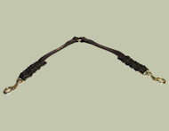 Leather Two Dog Coupler for German Shepherd