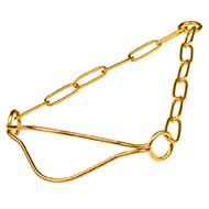Show Dog Collar - Herm Sprenger brass dog collar 1/9 inch (3 mm)