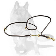 German Shepherd Multifunctional Soft Leather Leash