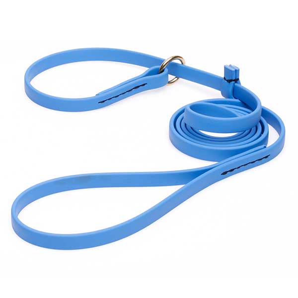 Solid Blue Biothane German Shepherd 【Leash】 and Collar Combo German